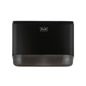 Диспенсер для бумажных полотенец Puff-5140Bl черный спереди