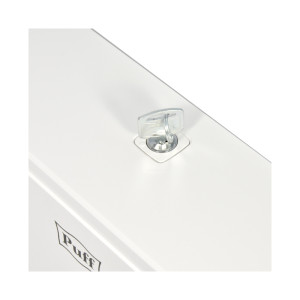 Диспенсер для бумажных полотенец Puff-5140 белый сверху вблизи