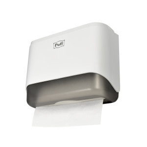Диспенсер для бумажных полотенец Puff-5140 белый снизу