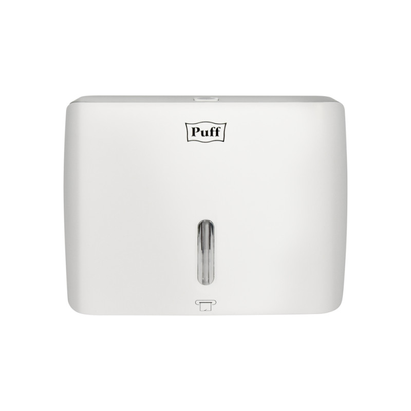 Диспенсер для бумажных полотенец  Puff-5145 белый спереди
