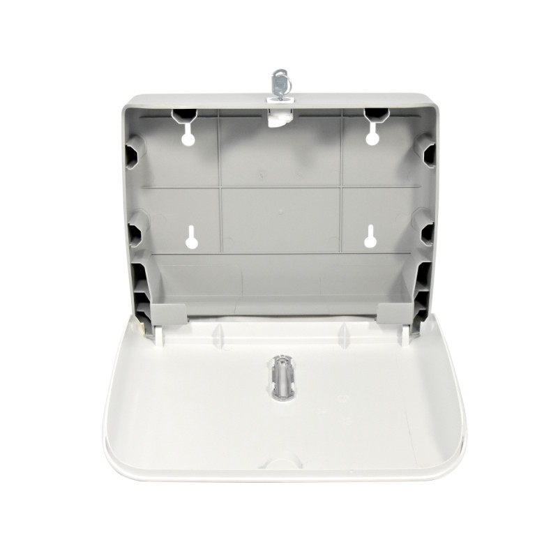 Диспенсер для бумажных полотенец  Puff-5145 белый сзади