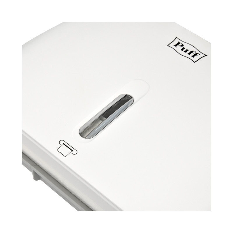 Диспенсер для бумажных полотенец  Puff-5145 белый смотровое окошко