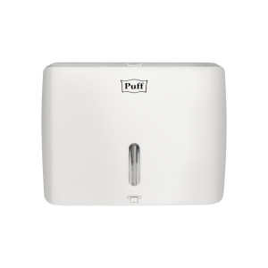 Диспенсер для бумажных полотенец  Puff-5145 белый спереди