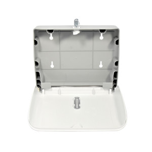 Диспенсер для бумажных полотенец  Puff-5145 белый сзади