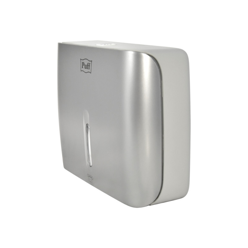Диспенсер для бумажных полотенец  Puff-5145S хром сбоку