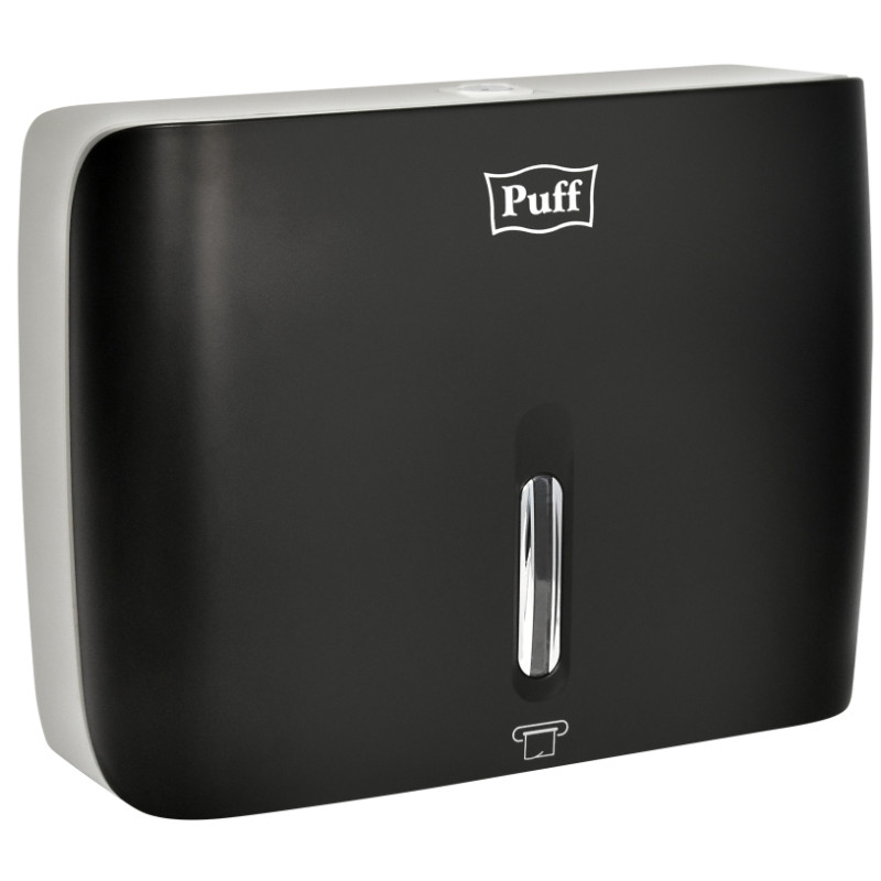 Диспенсер для бумажных полотенец  Puff-5145Bl черный