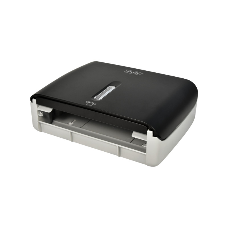 Диспенсер для бумажных полотенец  Puff-5145Bl черный снизу (1)