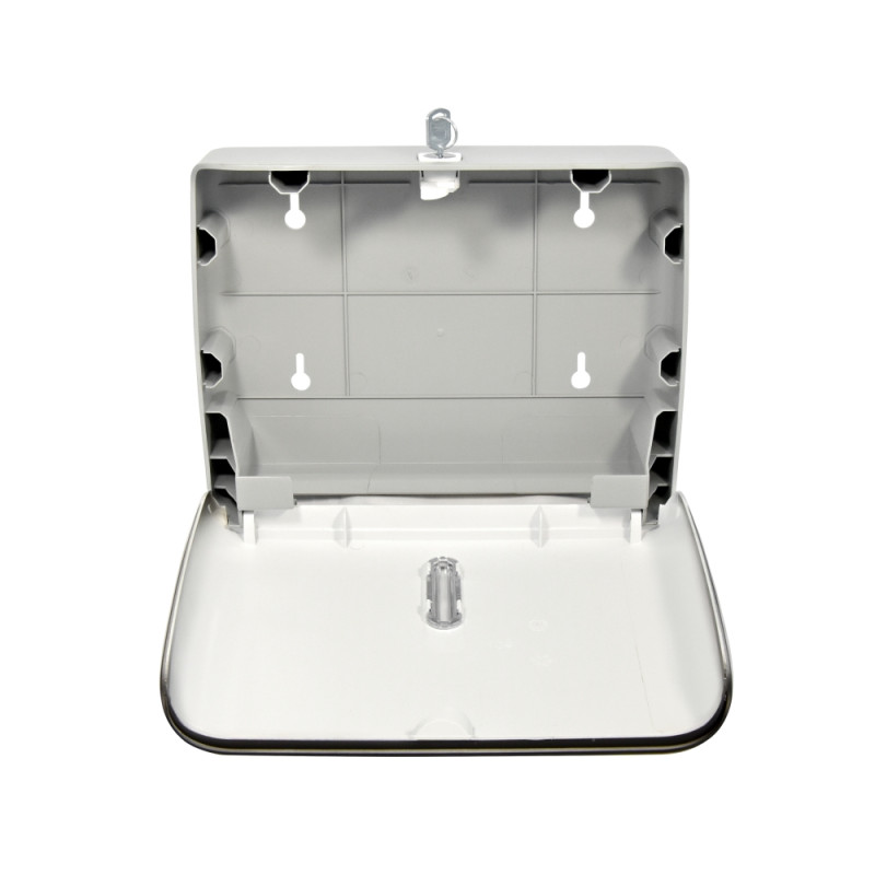 Диспенсер для бумажных полотенец  Puff-5145Bl черный сзади (1)