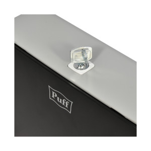 Диспенсер для бумажных полотенец  Puff-5145Bl черный металлический замок с ключом