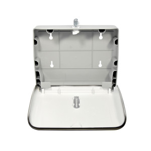 Диспенсер для бумажных полотенец  Puff-5145Bl черный сзади (1)