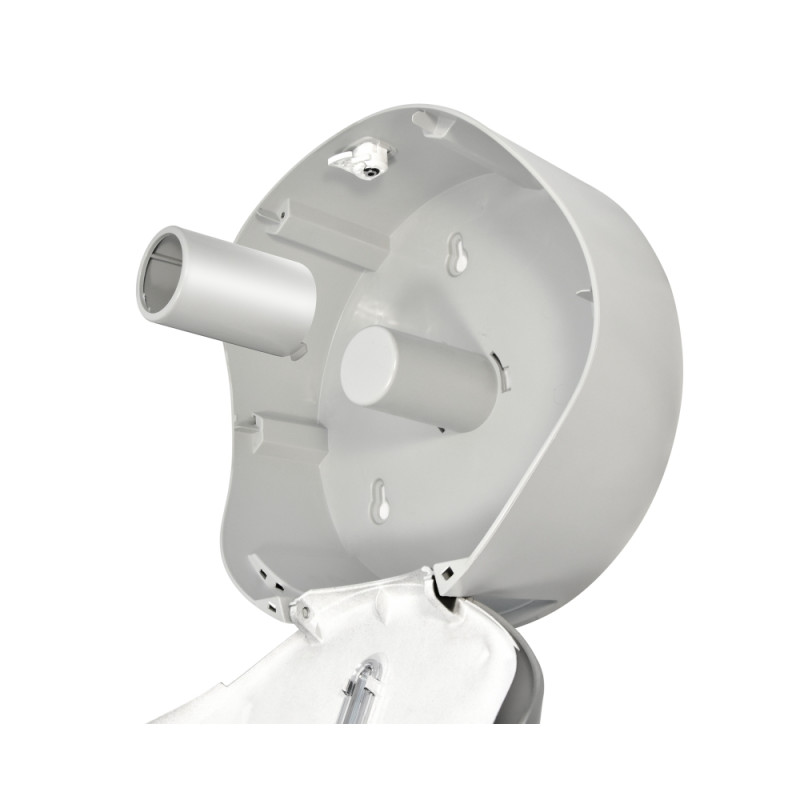 Диспенсер для туалетной бумаги Рuff-7145S хром в открытом виде сбоку