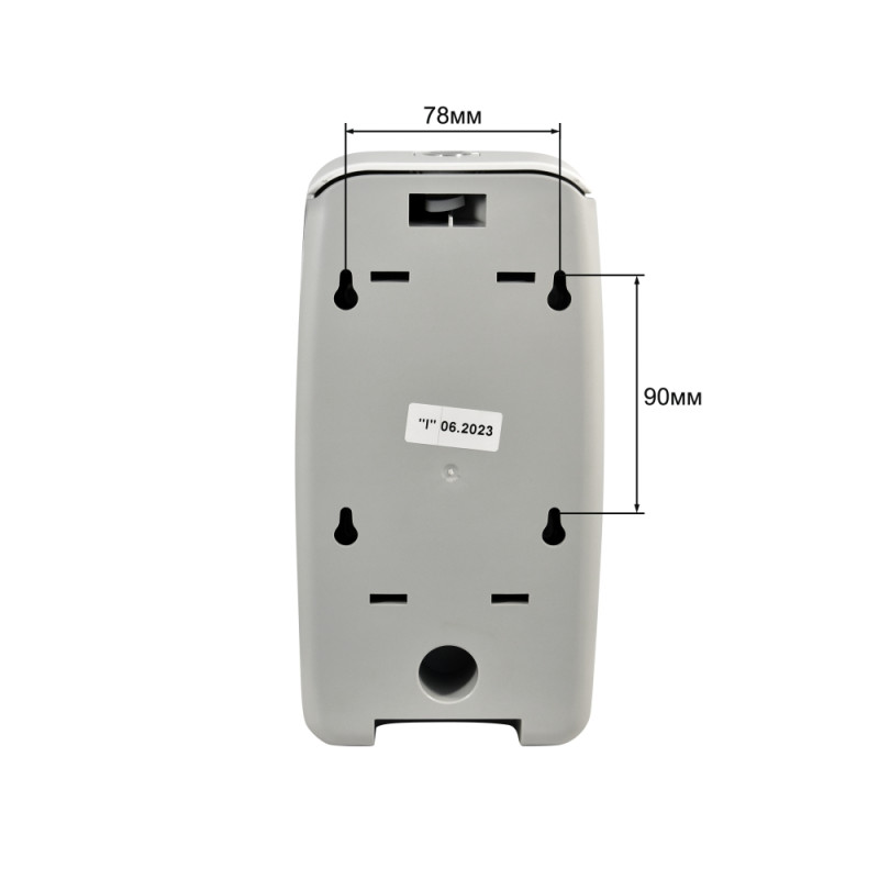 Дозатор жидкого мыла Puff-8120 белый сзади