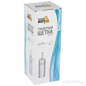 Ершик для унитаза "Рыжий кот" SSTE-002 в упаковке