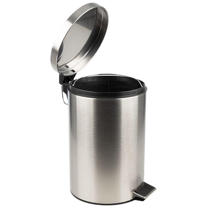 Мусорное ведро "Рыжий кот" DBM-01-12  с открытой крышкой