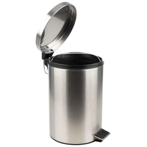 Мусорное ведро "Рыжий кот" DBM-01-12  с открытой крышкой