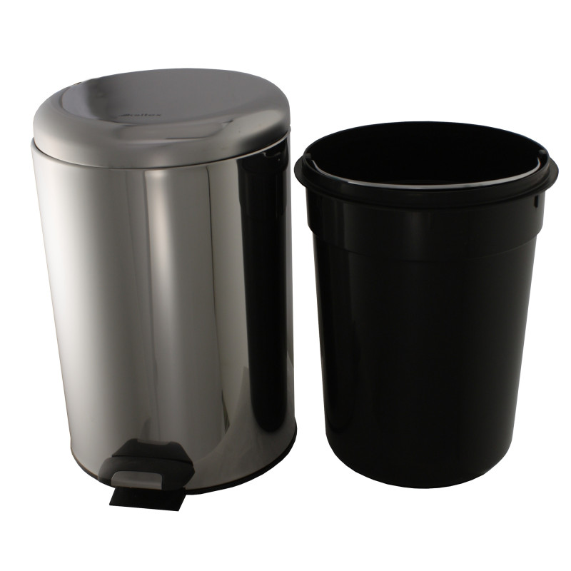 Мусорное ведро Ksitex BGR-12S 12 л хром с вну