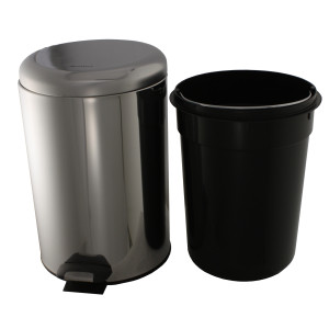 Мусорное ведро Ksitex BGR-12S 12 л хром с вну