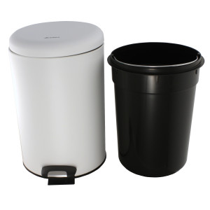 Мусорное ведро Ksitex BGR-12W 12 л белый с внутренним ведром