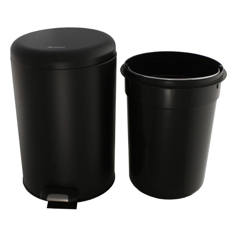 Мусорное ведро Ksitex BGR-12B 12 л черный с внутренним ведром
