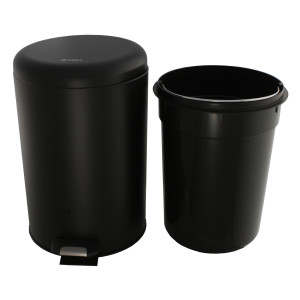 Мусорное ведро Ksitex BGR-12B 12 л черный с внутренним ведром