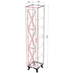 Шкаф-пенал Garda  Keln-22 400R 03.22.400R схема