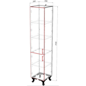 Шкаф-пенал Garda  Keln-23 400R П_2дв_400R_Keln схема