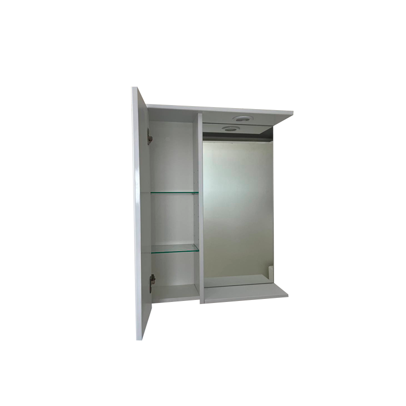 Шкаф с зеркалом Garda Marko-3 550L Шн_з_1дв_550L_Marko с открытой дверцей