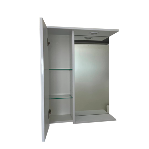 Шкаф с зеркалом Garda Marko-3 650L Шн_з_1дв_650L_Marko с открытой дверцой