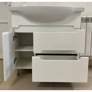 Тумба под умывальник Garda Marko-32 850 Т_ум_2ящ_1дв_850_Marko открытые ящики и дверца