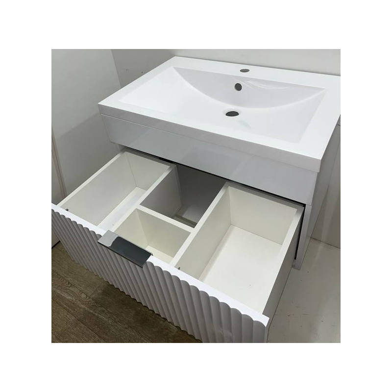 Тумба под умывальник Garda Onda106н-750_PVC,бел.гл 09.106н.750,бел.гл в открытом виде