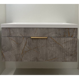 Тумба под умывальник Garda Onda106н-750_PVC,мр.зол 09.106н.750,мр.зол спереди