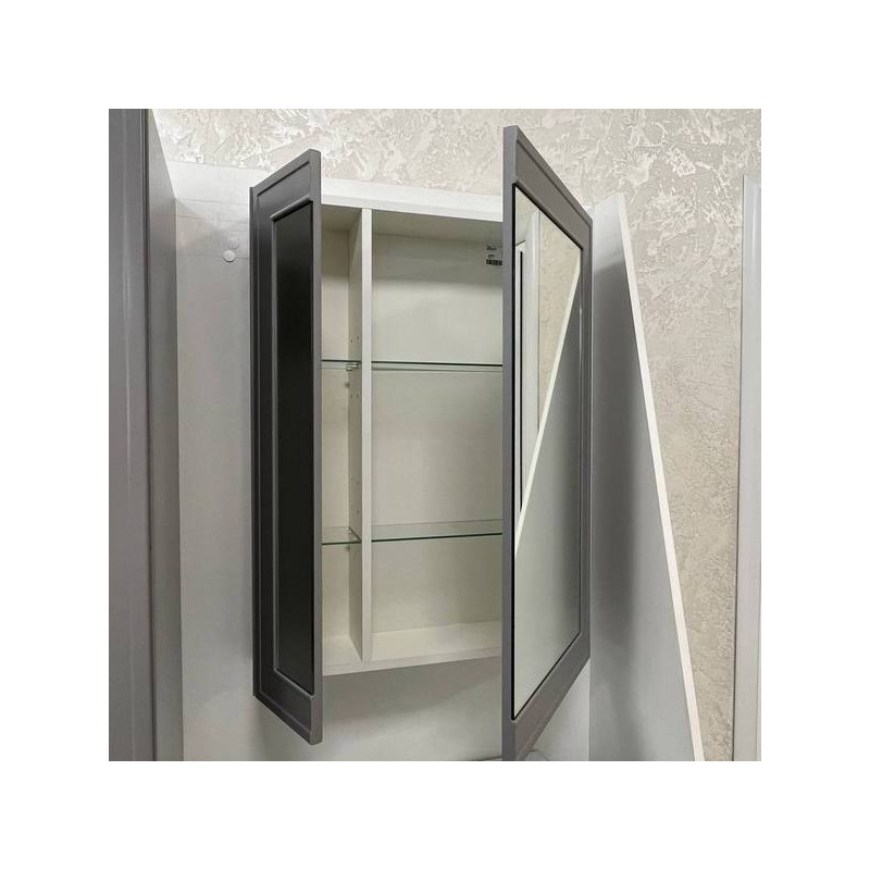 Шкаф с зеркалом Garda Stella-6 600L (M) З_2дв_600L_Stellla в полураскрытом виде