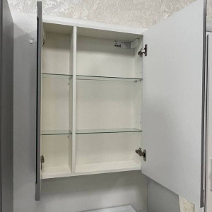 Шкаф с зеркалом Garda Stella-6 600L (M) З_2дв_600L_Stellla в раскрытом виде