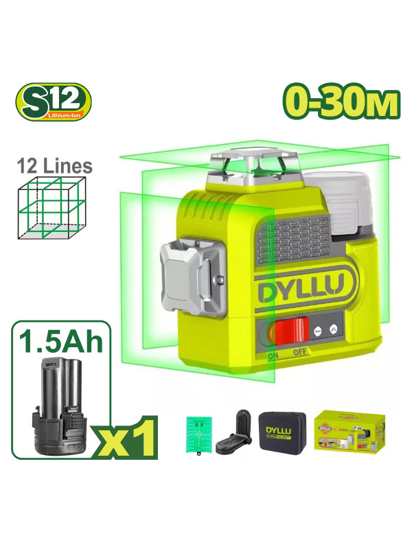 Лазерный уровень DYLLU DTLE8M12 комплектация