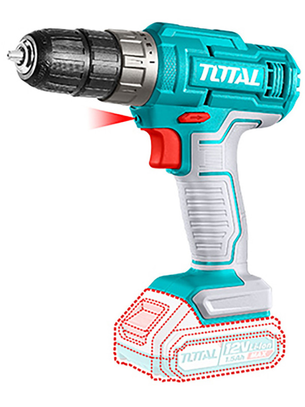 Дрель-шуруповерт Total TDLI1218