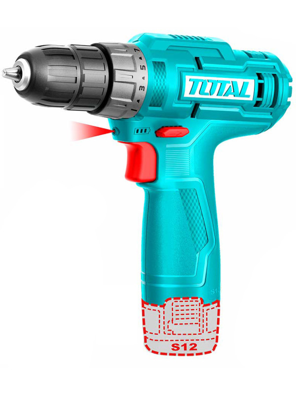 Дрель-шуруповерт Total TDLI12428