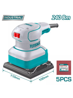 Вибрационная шлифмашина Total TF2241108 комплектация