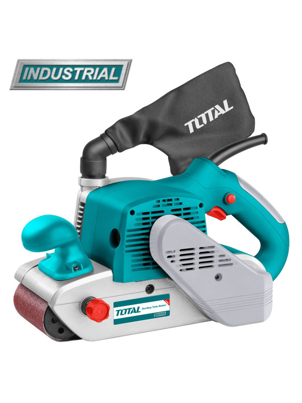 Ленточная шлифмашина Total TBS12001 сбоку