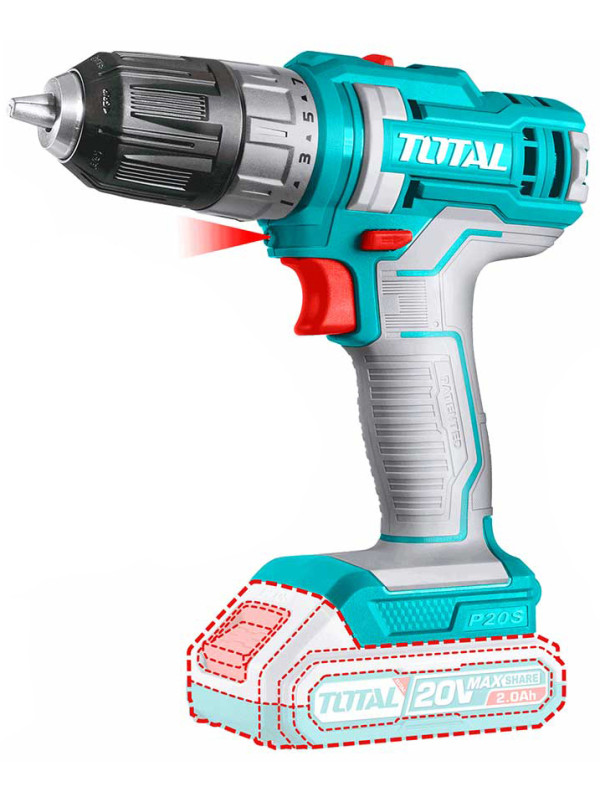 Дрель-шуруповерт Total TDLI200518