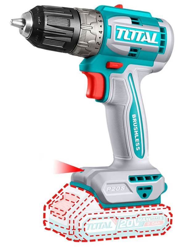 Дрель-шуруповерт Total TDLI20453