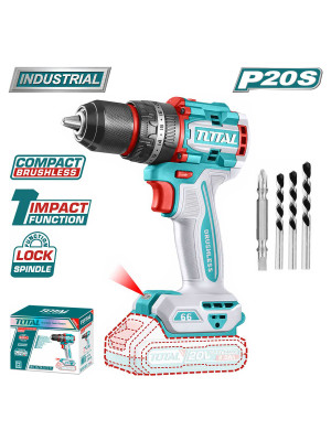 Дрель-шуруповерт Total TIDLI206681 (без АКБ) комплектация