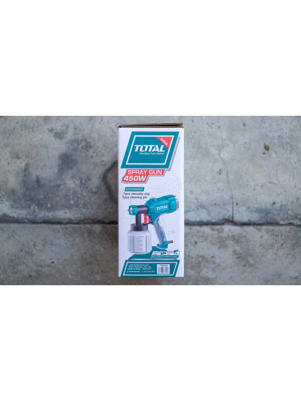 Краскопульт электрический Total TT3506 упаковка сбоку
