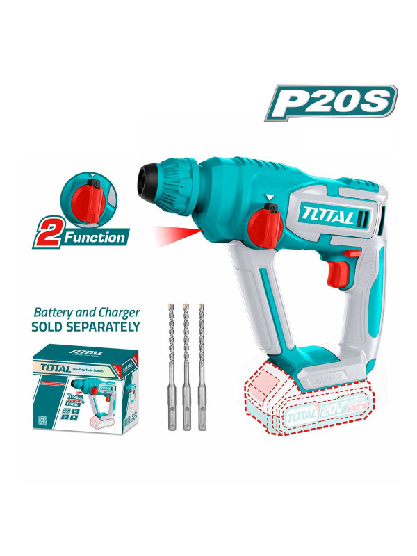 Перфоратор Total TRHLI20168 (без АКБ) комплектация