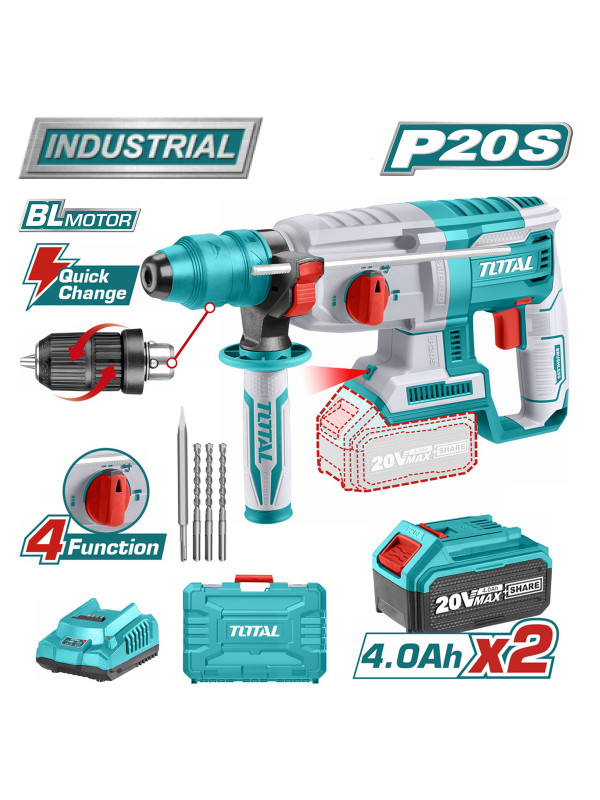 Перфоратор Total TRHLI202289 комплектация