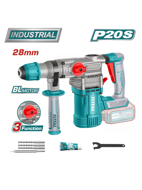 Перфоратор Total TRHLI20288 (без АКБ) комплектация