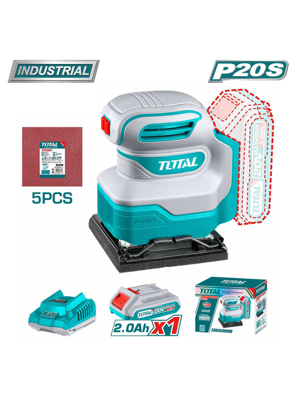 Вибрационная шлифмашина Total TSHSLI20141 комплектация