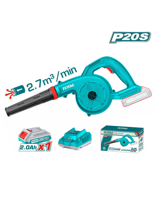 Воздуходувка аккумуляторная Total TABLI200281 комплектация