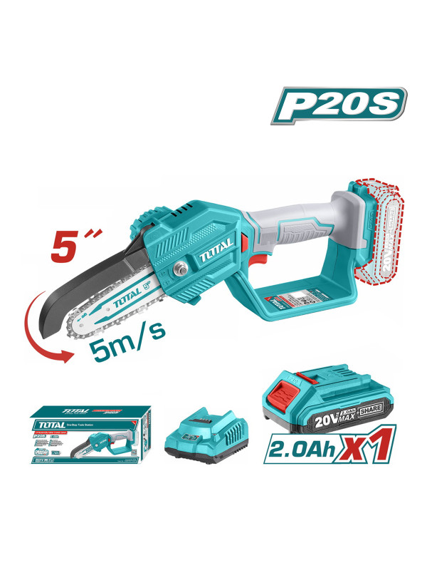 Пила цепная аккумуляторная Total TGSLI20581 комплектация