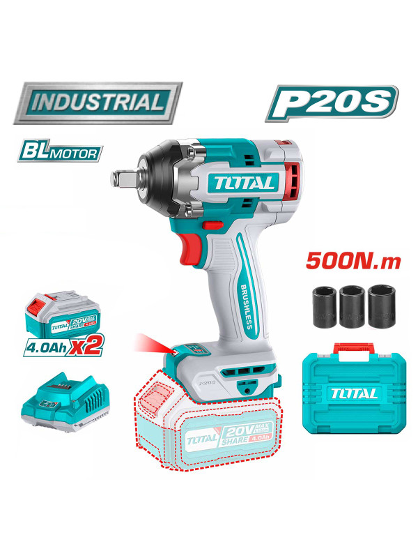 Гайковерт Total TIWLI2050 комплектация