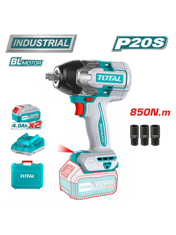 Гайковерт Total TIWLI2085 комплектация